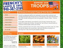 Tablet Screenshot of frenchyslawns.com